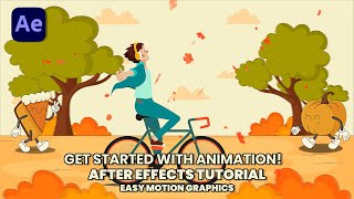 Animate a Character on a Bicycle in After Effects Step by Step Tutorial