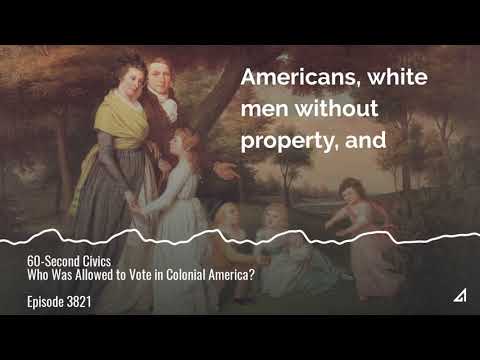 Who was allowed to vote in the Virginia Colony?