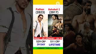 Pathan 🆚 Bahubali 2 movie comparison|Srk vs Prabhas? #shorts