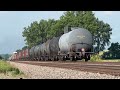 giant slow moving bnsf manifest train ft bnsf warbonnet bnsf transcon marceline sub..7 11 24