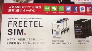 格安SIM  FREETEL月額299円から！