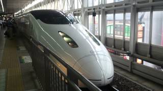 九州新幹線 800系 つばめ339号  博多駅 発車　JR KYUSYU SHINKANSEN HAKATA Station Departure