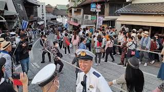 成田山車まつり　成田市制施行70周年記念　並木町の山車が坂を駆け上がる　令和6年4月28日