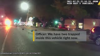 Video shows the aftermath of fatal July crash