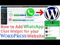 How to Add WhatsApp live chat to your WordPress site?