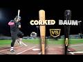 CORKED BAT vs. BAUM BAT | Wood Baseball Bat Review