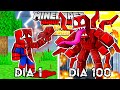 🟥SOBREVIVÍ 100 DÍAS como SPIDER-MAN MUTANTE en Minecraft HARDCORE! - Misaki Gamer