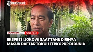 Ekspresi Jokowi saat Tahu Dirinya Masuk Daftar Tokoh Terkorup Di Dunia