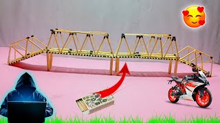 Matchstick Crafts Idea | How to Make Match Sticks Bridge Miniature Model