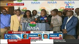 Nasa contests IEBC results, says election process was flawed