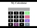 Functional Calculator In JavaScript With Source Code | Source Code & Projects