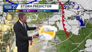 Some clouds but still mild Tuesday