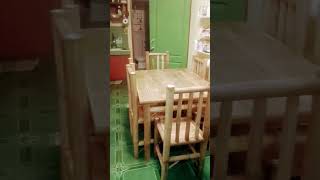 Bamboo  dining table set #bamboo #bamboofurniture