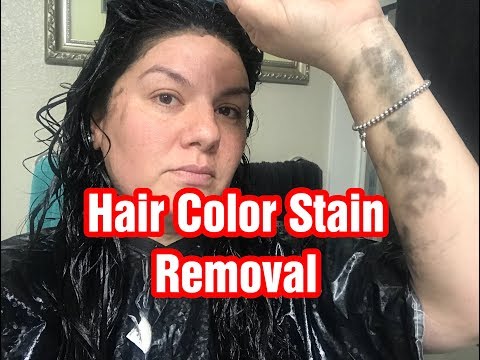 REMOVING HAIR DYE FROM SKIN REMOVING HAIR DYE FROM SKIN