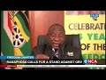 President Cyril Ramaphosa calls for stand against gender based violence