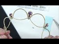 ティアラの作り方 初中級 part1 コード・チャトン・デコ の jrバレエティアラ tiara making tutorial