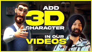 How to add 3d character in video 🔥 Very EASY