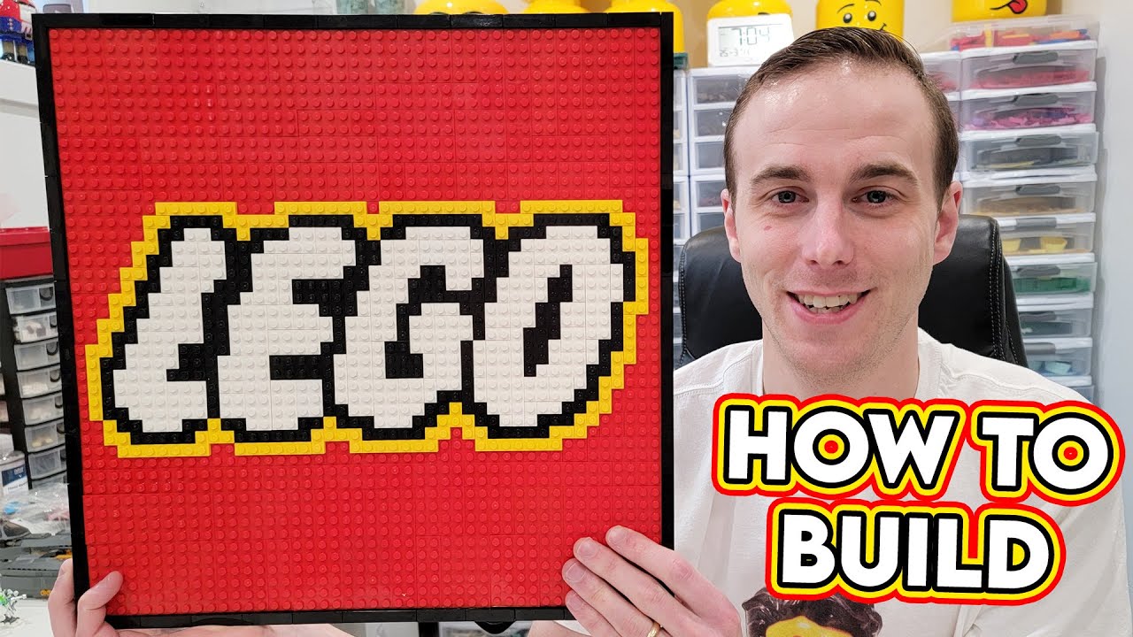 How To Build LEGO Logo Wall Art - YouTube