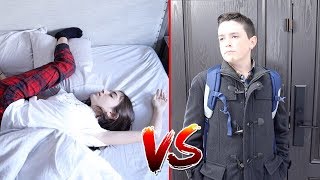 MORNING ROUTINE!! - Sister vs Brother
