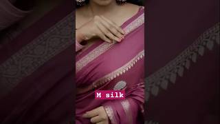 Banarasi semi mashru silk saree #msilk #saree #handloom #shorts