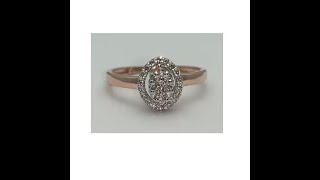 Sheetal Impex: R01782 0.35CTW Round Natural Diamond Studded Wedding Engagement Ring in 18K Rose Gold