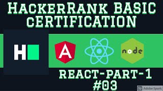 HackerRank React Basic certification Part-1