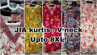 Jia brand Kurtis♥️ Trending V-neck 😍