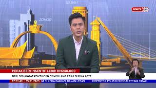 5 JAN 2023-BW- PERAK BERI INSENTIF LEBIH RM240,000: BERI SEMANGAT KONTIJEN CEMERLANG PARA SUKMA 2022