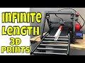 Infinite Length 3D Prints on Creality CR-30 - Naomi Wu's Printmill