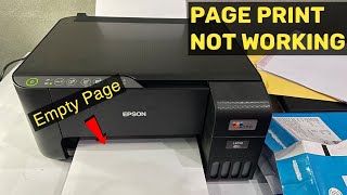 Black ink not Working in Printer Epson L3250 | black page not print