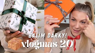 VLOGMAS #20 Balení dárků pro děti, rodinu, povídání, co jsem koupila, dárky pro manžela?!