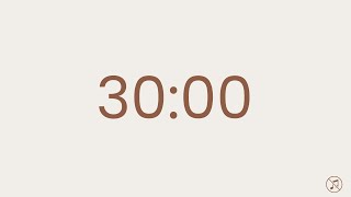 30 Minutes Timer Countdown -  No music | Focus | Study | Reflection | Productivity