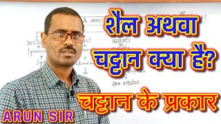 शैल अथवा चट्टान क्या है?// चट्टान के प्रकार//SST POINT SUPAUL// सामाजिक विज्ञान/ARUN SIR