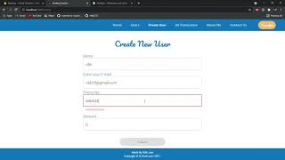 Basic Banking System Using ReactJS | Firebase | NodeJs| Material-ui
