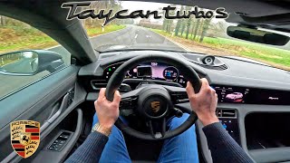 2023 PORSCHE TAYCAN TURBO S | Sport Turismo | POV Test Drive