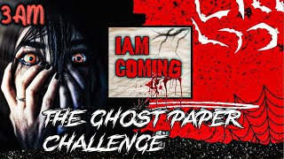 THE GHOST PAPER CHALLENGE || AT 3 AM || BLOODY MARRY || HORROR VIDEO || THE BLAZE BYTE OFFICIAL