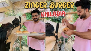 PANDA KO BURGER BANA KAR KHILA DIA😍|| LAGTA HAI ZIADA MAZEE KE LAG GAE❤️…