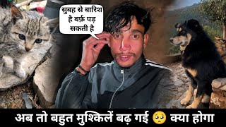 हालत हो गई खराब 😟 घर से बाहर निकलना हुआ मुश्किल 🥺 #pahadi Village Lifestyle Vlog