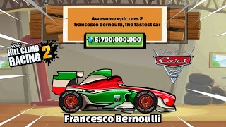 Hill Climb Racing 2 - Cars 2 FRANCESCO BERNOULLI❤ (Gameplay)