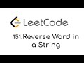 #Leetcode151 Java 🔁 Reverse Words in a String | Easy & Optimized Solution #javainterviewquestions