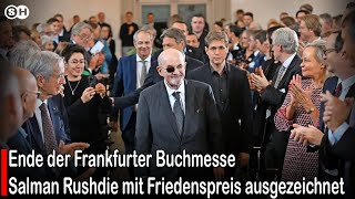 Salman Rushdie mit Friedenspreis ausgezeichnet #germany | SH News German