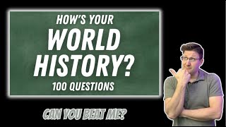 100 WORLD HISTORY QUESTIONS you must know QUIZ American Reacts | #Reaction #Quiz #history