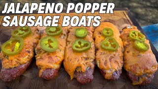Smoked Sausage Boats Recipe! | Ash Kickin' BBQ