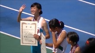 三村香菜実 11.89 3年 女子100m 決勝 2016関東中学陸上 土井杏南の記録を更新