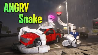 Giant Snake Chasing Me | Angry Snake MOD | Teardown