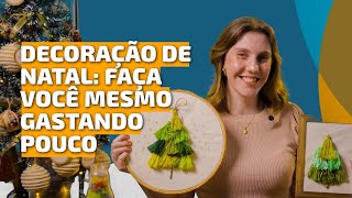 Decoração de natal para porta fácil de fazer e o melhor, gastando pouco