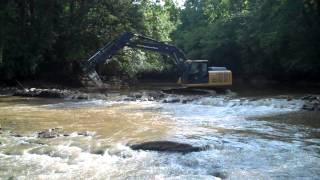 Lassiter Mill dam removal on the Uwharrie River in North Carolina