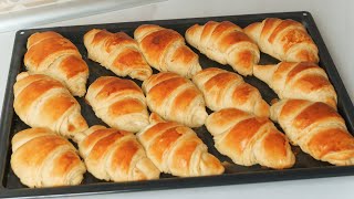 Quick CROISSANS without waiting! Roll - cut - bake!