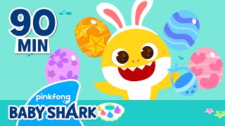 Happy Easter with Baby Shark! | +Compilation | Easter Egg Hunt for Kids | Baby Shark Official