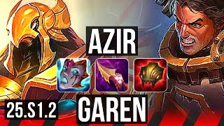 AZIR vs GAREN (TOP) | Comeback | KR Diamond | 25.S1.2